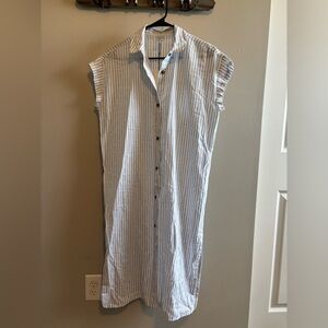 CALIA Women's Extended Sleeve Button Down Swim Cover Up